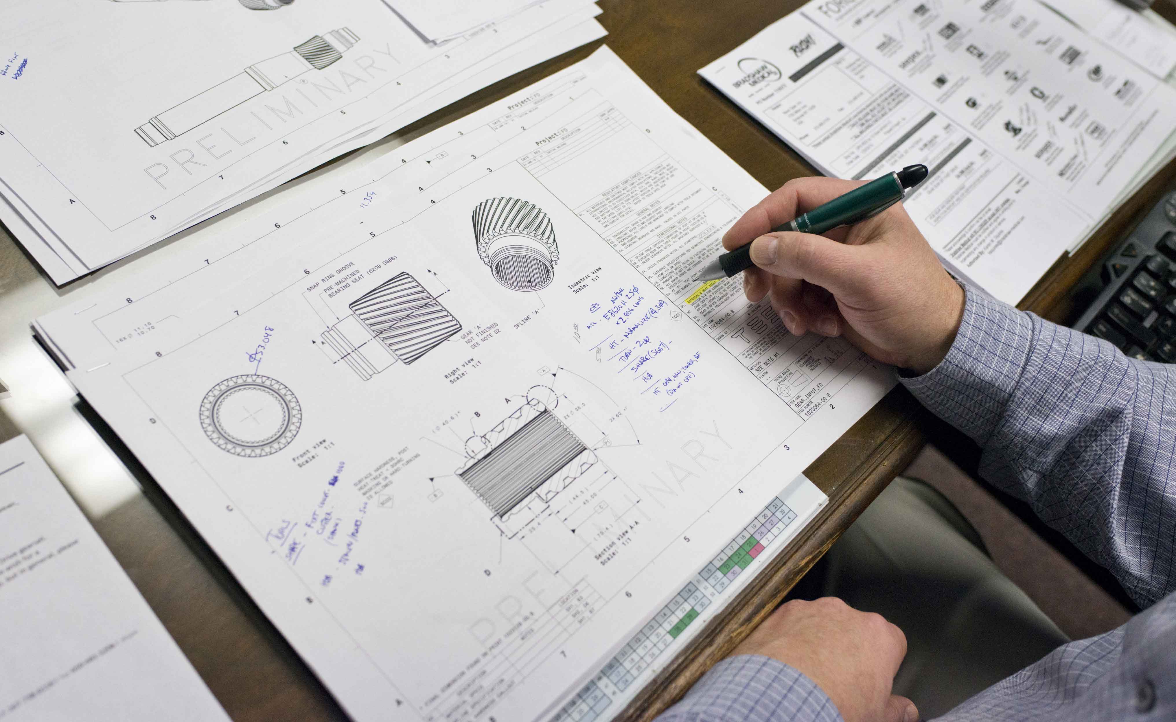 Gear Engineering drawing